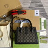 Replica Gucci 680129 Gucci x Balenciaga The Hacker Project Shoulder Zip Bag Black 10