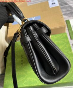 Replica Gucci 675791 Small GG Top Handle Bag Black 2