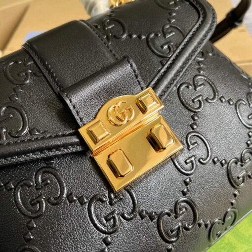 Replica Gucci 675791 Small GG Top Handle Bag Black 4