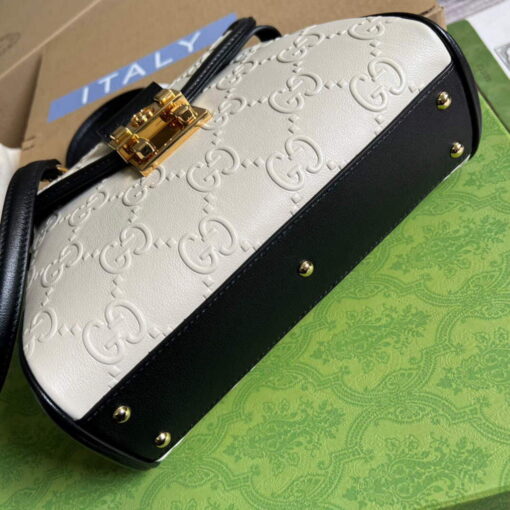 Replica Gucci 675791 Small GG Top Handle Bag White 5