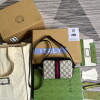 Replica Gucci 517350 Ophidia GG Mini Bag With Web White 9