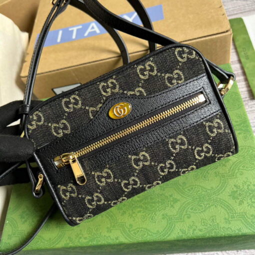 Replica Gucci 517350 Ophidia GG Mini Bag Black 3