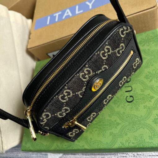 Replica Gucci 517350 Ophidia GG Mini Bag Black 6