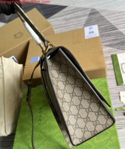 Replica Gucci 681696 The Hacker Project Medium Hourglass bag Beige and ebony 2