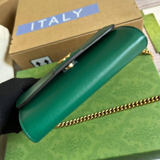 Replica Gucci 675794 GG Small Top Handle Bag With Bamboo Green 6