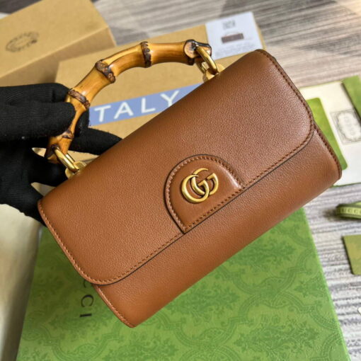 Replica Gucci 675794 GG Small Top Handle Bag With Bamboo 3