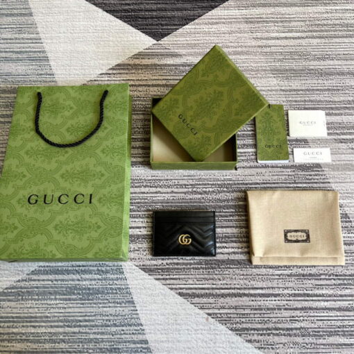 Replica Gucci 443127 GG Marmont Card Case Black 8