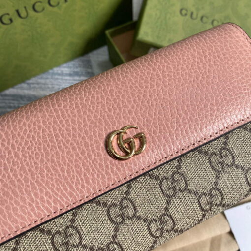 Replica Gucci 546585 GG Marmont Chain Wallet Pink 4