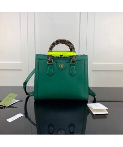 Replica Gucci Diana small tote bag top handle bag 660195 Green