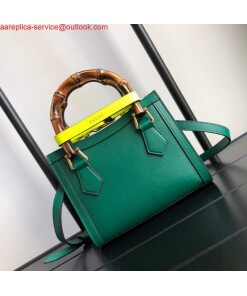 Replica Gucci Diana Mini tote bag top handle bag Gucci 655661 Green 2