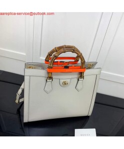 Replica Gucci Diana medium tote bag Gucci 655658 White