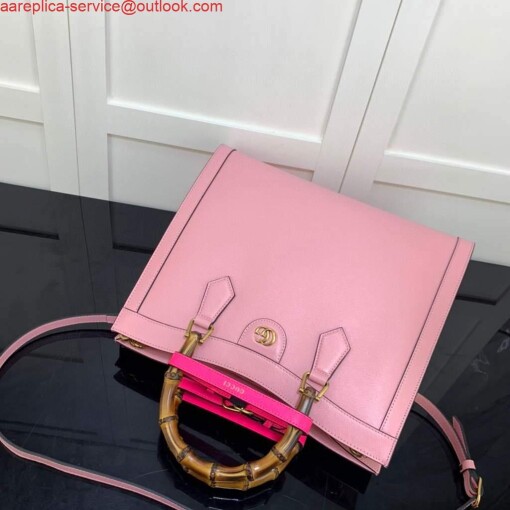 Replica Gucci Diana medium tote bag Gucci 655658 Pink 3