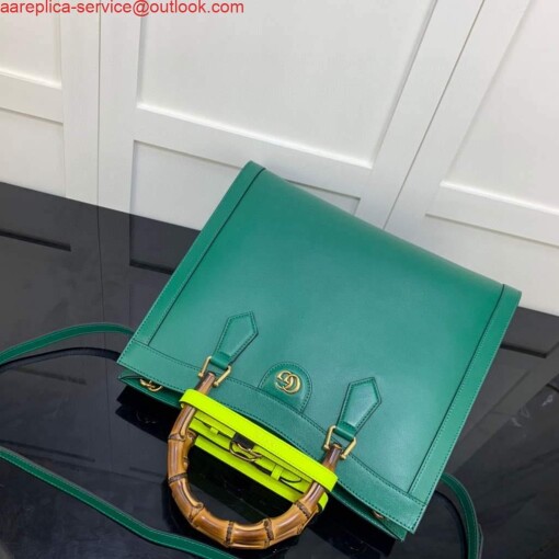 Replica Gucci Diana medium tote bag Gucci 655658 Green 3