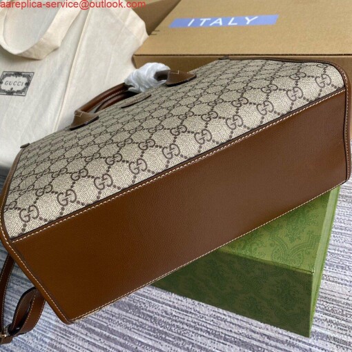 Replica Gucci 659983 GG Small Tote Bag Brown 3