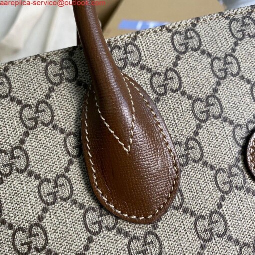 Replica Gucci 659983 GG Small Tote Bag Brown 5