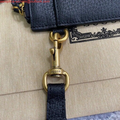 Replica Gucci 658562 GG Marmont pouch Black 5