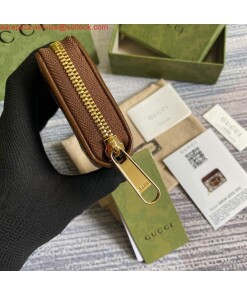 Replica Gucci ‎‎658549 Gucci Horsebit 1955 Card Case Brown 2