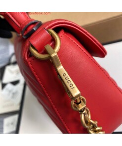 Replica Gucci ‎547260 GG Marmont Mini Top Handle Bag Red 2