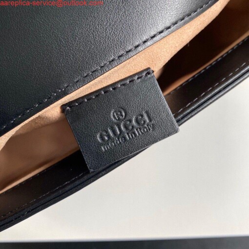 Replica Gucci ‎547260 GG Marmont Mini Top Handle Bag Black 8