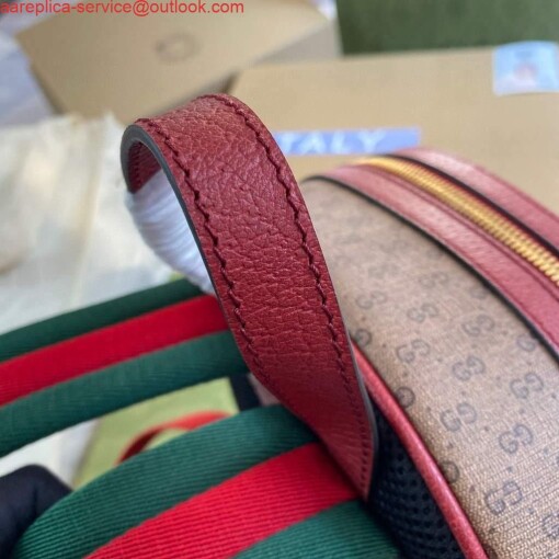 Replica Gucci 647816 Doraemon x Gucci small backpack in mini GG canvas 3