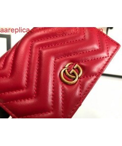 Replica Gucci 625693 GG Marmont Card Case Wallet Red 2