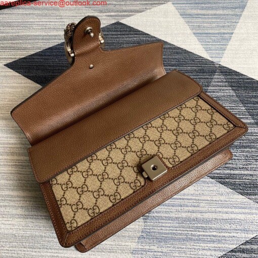 Replica Gucci 621512 Dionysus GG Top Handle Bag Brown 5