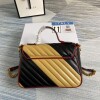 Replica Gucci 498110 GG Marmont Small Top Handle Bag Black 10