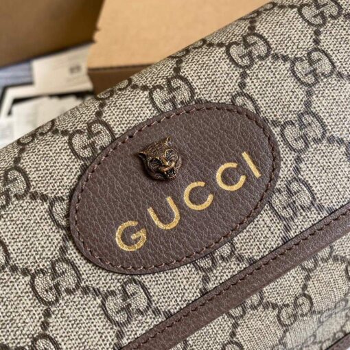 Replica Gucci 489617 Neo Vintage GG Supreme Belt Bag Brown 5