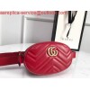 Replica Gucci 476434 GG Marmont Matelassé Leather Belt Bag Light Pink 10