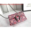 Replica Gucci 476432 Ken Scott Print Dionysus Super Mini Bag Black Leather 9