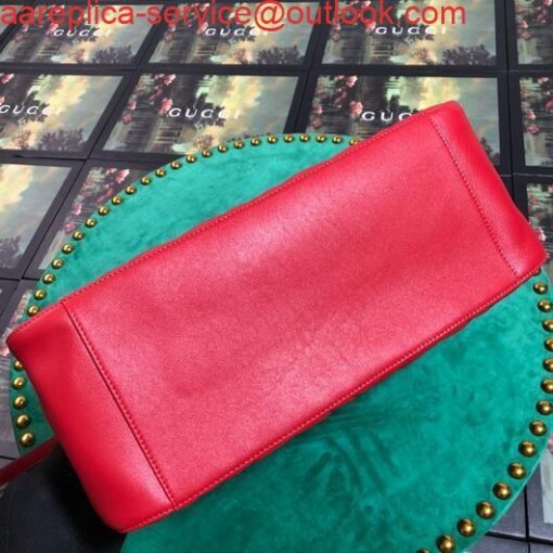 Replica Gucci 453569 GG Marmont Matelassé Shoulder Bag Red 4