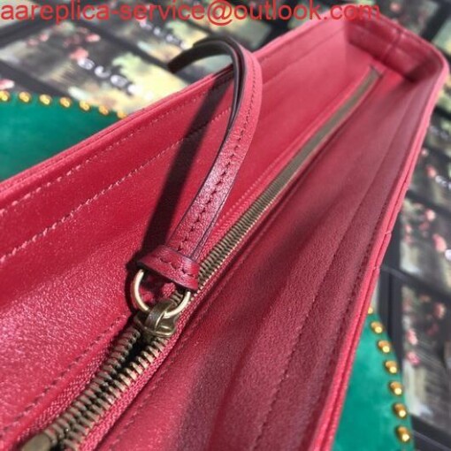 Replica Gucci 524578 GG Marmont Matelassé Shoulder Bag Red 6