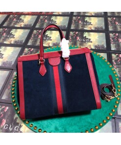 Replica Gucci 524537 Gucci Ophidia GG Medium Tote Shoulder Bag Navy blue