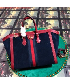 Replica Gucci 524537 Gucci Ophidia GG Medium Tote Shoulder Bag Navy blue 2