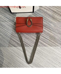 Replica Gucci 499623 Dionysus Small Shoulder Bag Red 2