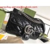 Replica Gucci 446744 GG Marmont Mini Shoulder Sequin Bag Silver 9