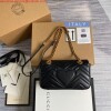 Replica Gucci 446744 GG Marmont Matelassé Mini Bag Beige 10