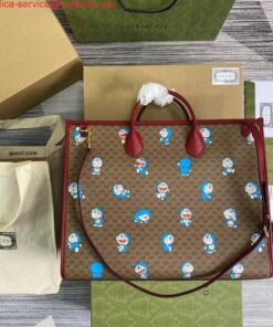 Replica GG 653952 Gucci Doraemon x Gucci large Tote bag Red