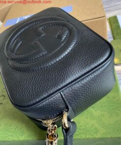 Replica Gucci 308364 Soho small leather disco bag black 2