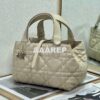 Replica Dior M2822 Small Dior Toujours Bag White Macrocannage Calfskin 10