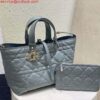 Replica Dior M2822 Small Dior Toujours Bag Black Macrocannage Calfskin 9