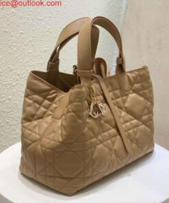 Replica Dior M2821 Medium Dior Toujours Bag Apricot Macrocannage Calfskin 2