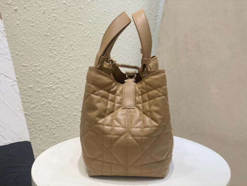 Replica Dior M2821 Medium Dior Toujours Bag Apricot Macrocannage Calfskin 3