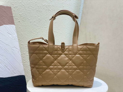 Replica Dior M2821 Medium Dior Toujours Bag Apricot Macrocannage Calfskin 4