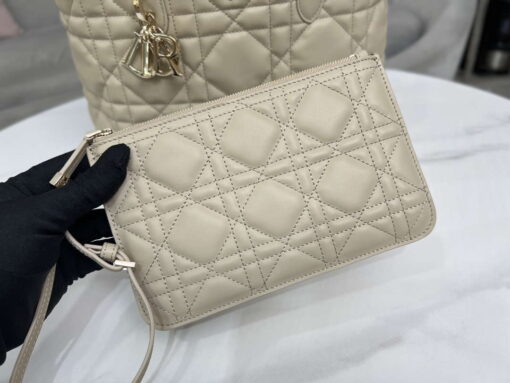 Replica Dior M2821 Medium Dior Toujours Bag Beige Macrocannage Calfskin 8