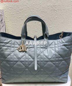 Replica Dior M2820 Large Dior Toujours Bag Blue Macrocannage Calfskin