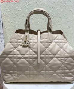 Replica Dior M2820 Large Dior Toujours Bag Beige Macrocannage Calfskin 2