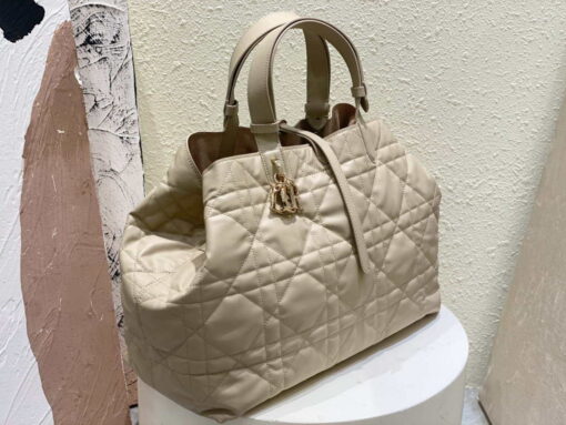 Replica Dior M2820 Large Dior Toujours Bag Beige Macrocannage Calfskin 3