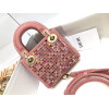 Replica Dior S0856 Micro Lady Dior Bag Square Embroidery Set with Gray Multicolor Strass 10