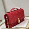 Replica Dior S0980 Mini Miss Dior Bag Latte Cannage Lambskin Pink 9